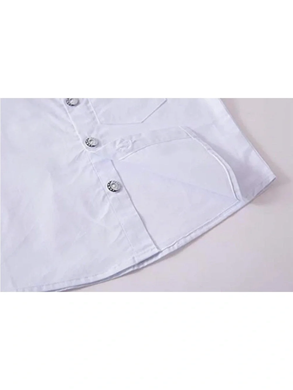 Stylish White Button-Down Shirt for Kids - Classic Look